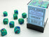 Gemini: 12mm D6 Blue-Teal/Gold (36)