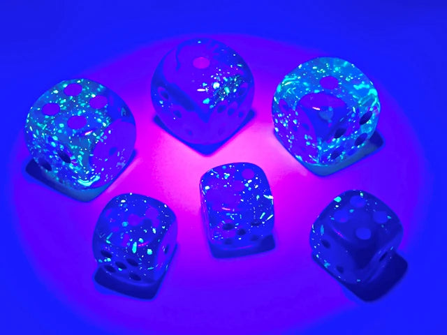 Gemini: 12mm D6 Blue-Blue/Light Blue Luminary (36)