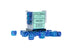 Gemini: 12mm D6 Blue-Blue/Light Blue Luminary (36)