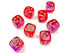 Gemini: 12mm D6 Translucent Red-Violet/Gold (36)