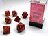 Scarab: Polyhedral Scarlet/Gold 7-Die Set