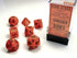 Vortex: Polyhedral Orange/Black 7-Die Set