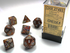 Lustrous: Polyhedral Gold/Silver 7-Die Set