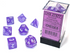 Borealis: Polyhedral Purple/White Luminary: 7-Die Set