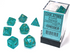 Borealis: Polyhedral Teal/Gold Luminary: 7-Die Set