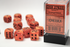 Vortex: 16mm D6 Orange/Black Dice Block (12 Dice)