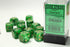 Vortex: 16mm D6 Green/Gold Dice Block (12 Dice)