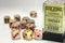 Festive: 16mm D6 Circus/Black Dice Block (12 Dice)