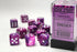Festive: 16mm D6 Violet/White Dice Block (12 Dice)