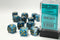 Phantom: 16mm D6 Teal/Gold Dice Block (12 Dice)