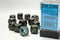 Lustrous: 16mm D6 Shadow/Gold Dice Block (12 Dice)