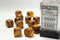 Glitter: 16mm D6 Gold/Silver Dice Block (12 Dice)