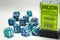 Festive: 16mm D6 Waterlily/White Dice Block (12 Dice)