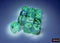 Borealis: Kelp/Light Green Luminary 16mm D6 (12 dice)