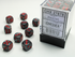 Velvet: 12mm D6 Black/Red (36 dice)