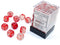 Nebula: 12mm D6 Red/Silver (36 dice)