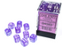 Borealis: 12mm D6 Purple/White Luminary (36 dice)