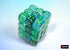 Borealis: Kelp/Light Green Luminary 12mm D6 (36 dice)