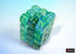 Borealis: Kelp/Light Green Luminary 12mm D6 (36 dice)