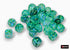 Borealis: Kelp/Light Green Luminary 12mm D6 (36 dice)