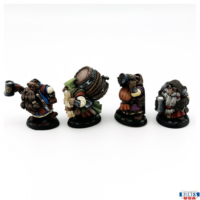 Townsfolk: Dwarven Brewmeister And Patrons (4)