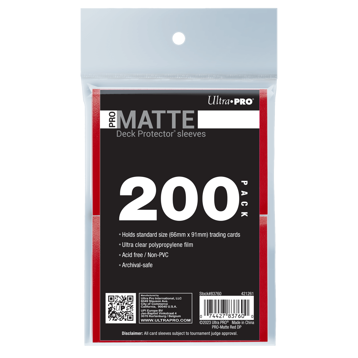 PRO-Matte Standard DECK PROTECTOR® Sleeves Bundle (200ct)