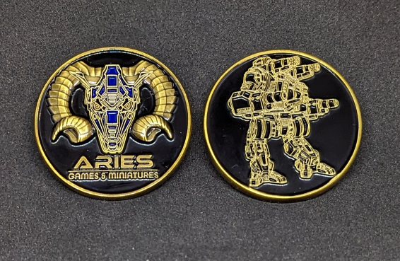Aries Games & Miniatures Challenge Coin