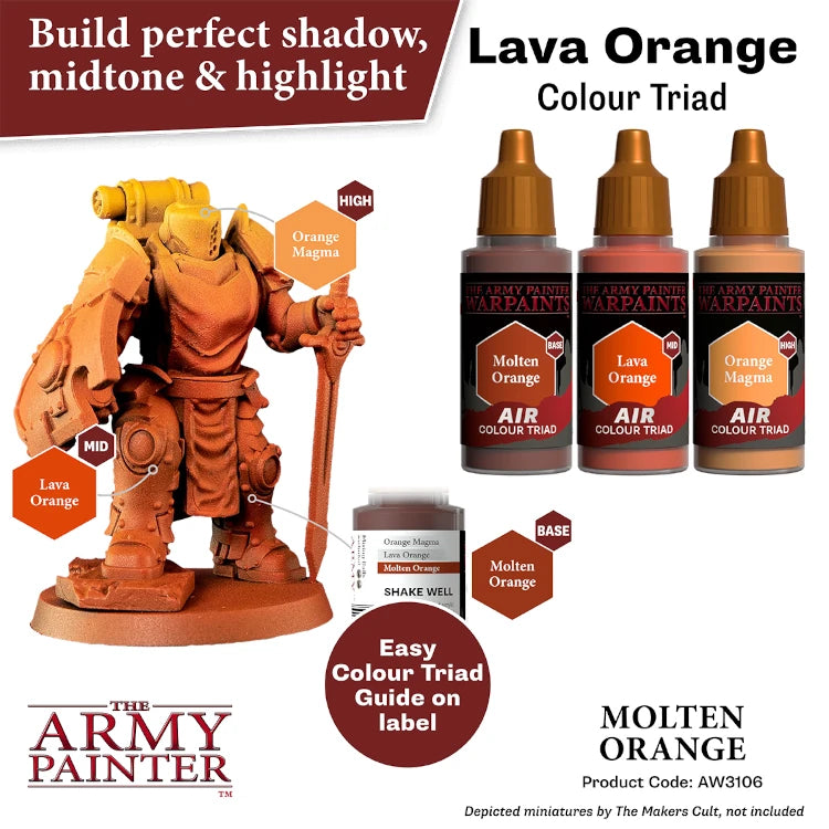 Molten Orange Air Paint