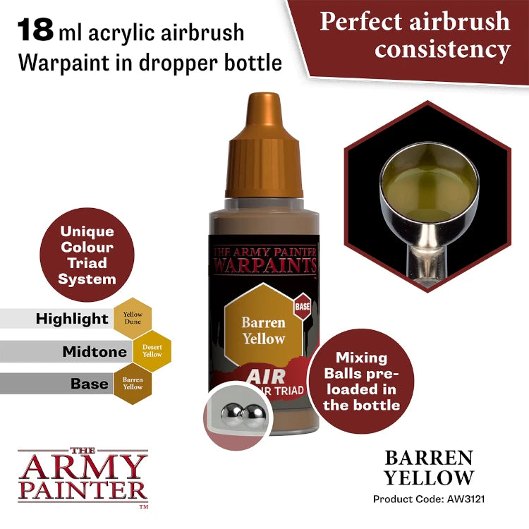 Barren Yellow Air Paint