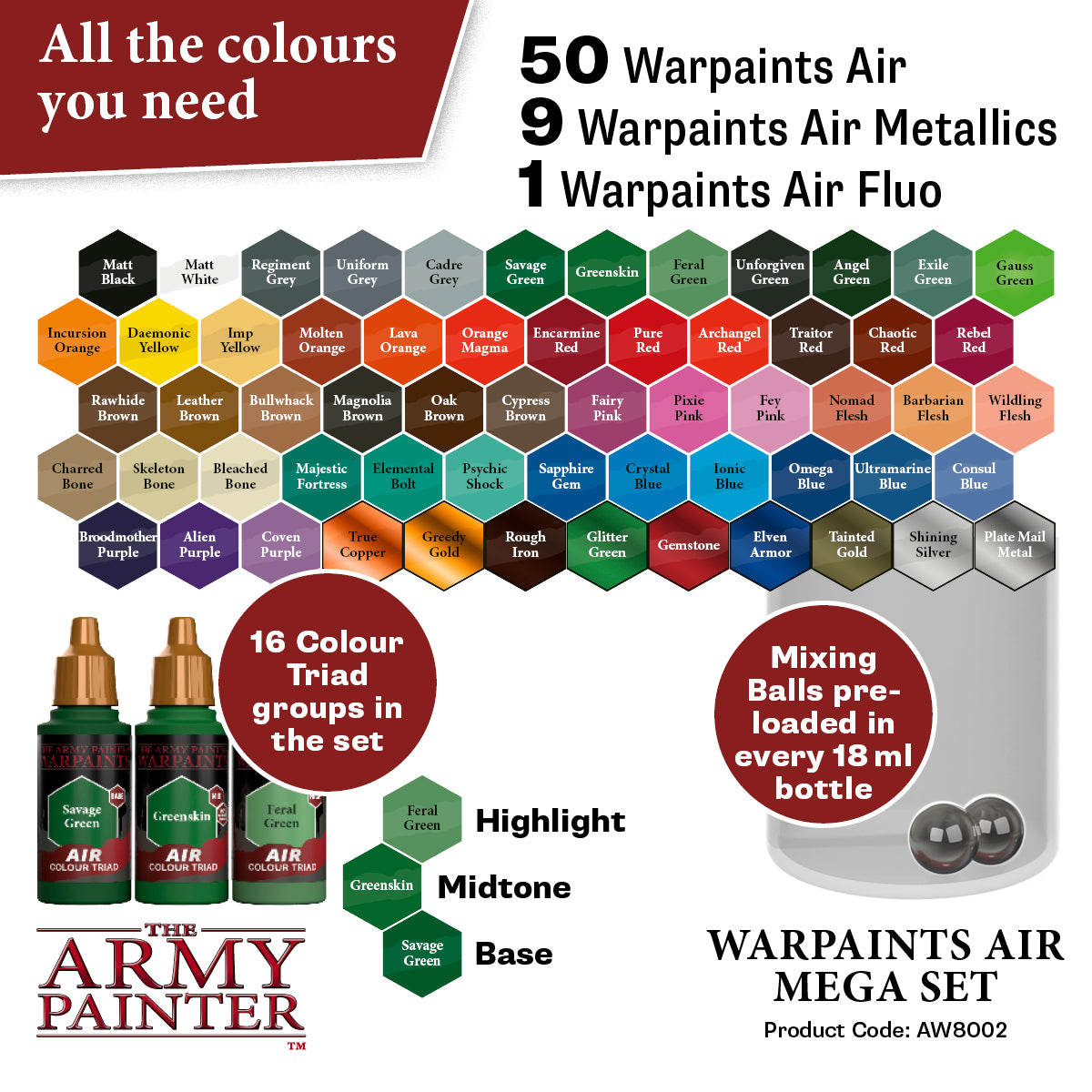 Warpaints: Air Mega Set