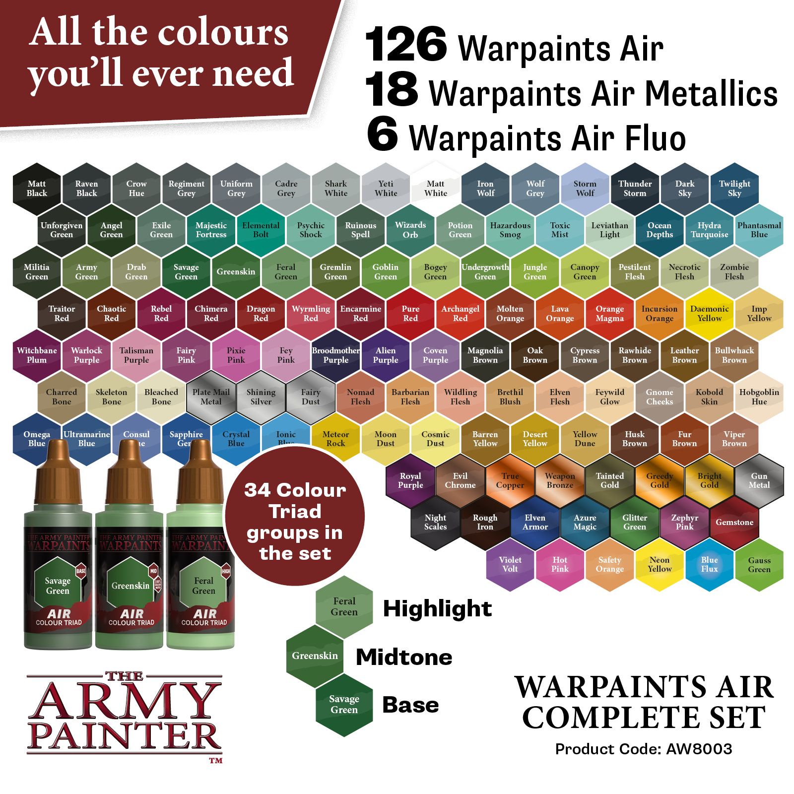 Warpaints: Air Complete Set