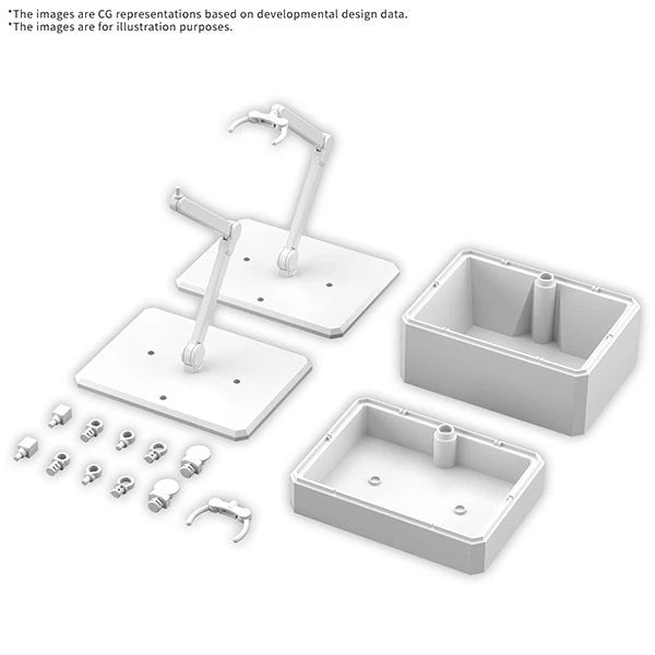 Action Base Model Kit: 7 & Option Box (White)