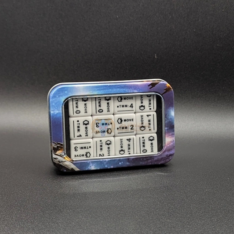 TMM - White Only - Movement Dice - Set of 12