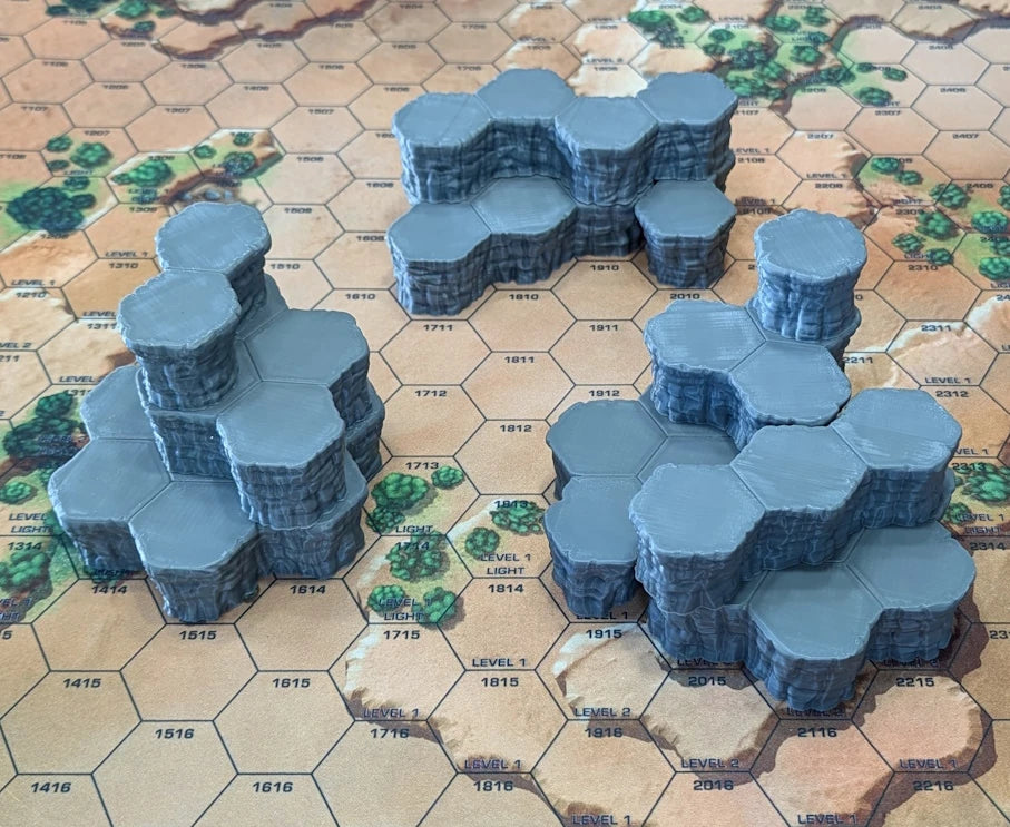 Hexic Rocks Basic Rock Hex Pack – Aries Games & Miniatures