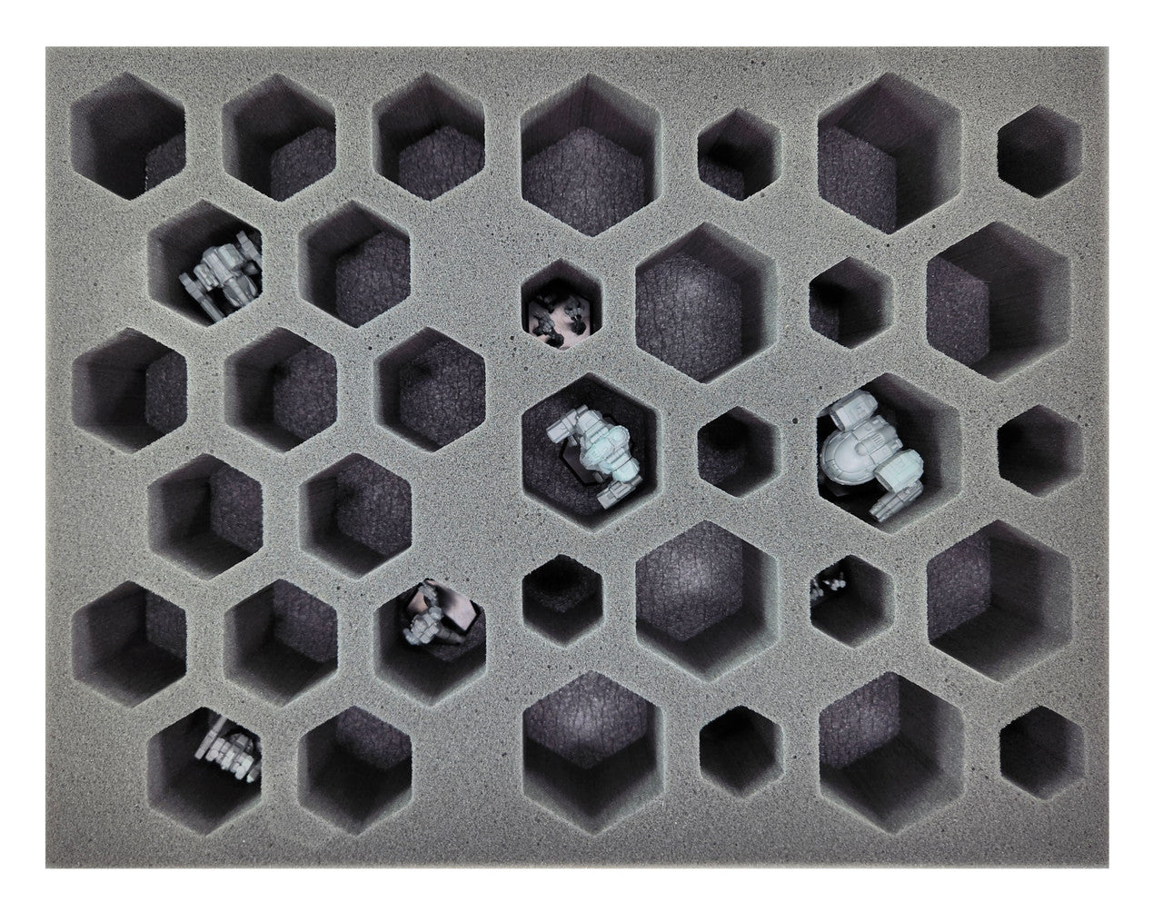BattleTech 10 Small 15 Medium 10 Large Hex Foam Tray (BFL)