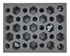 BattleTech 16 Small 2 Medium 17 Large Hex Foam Tray (BFL)