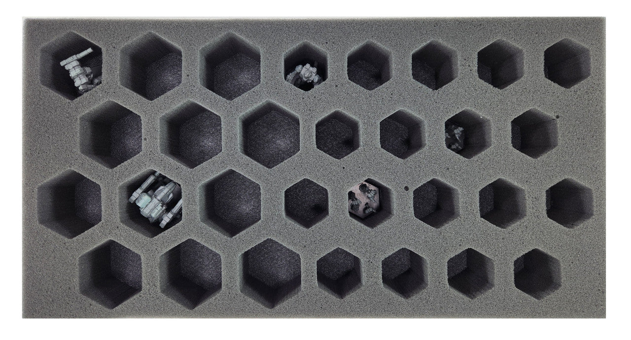 BattleTech 18 Small 12 Medium Hex Foam Tray (BFM)