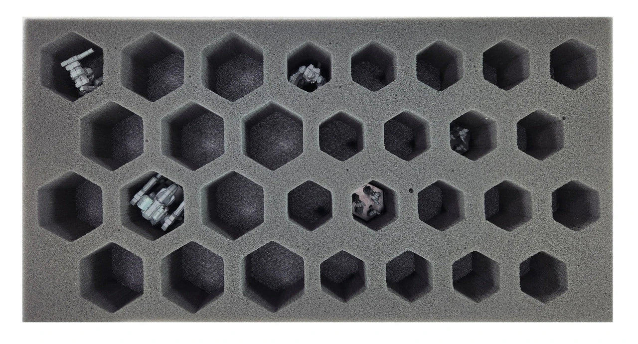 BattleTech 18 Small 12 Medium Hex Foam Tray (BFM)
