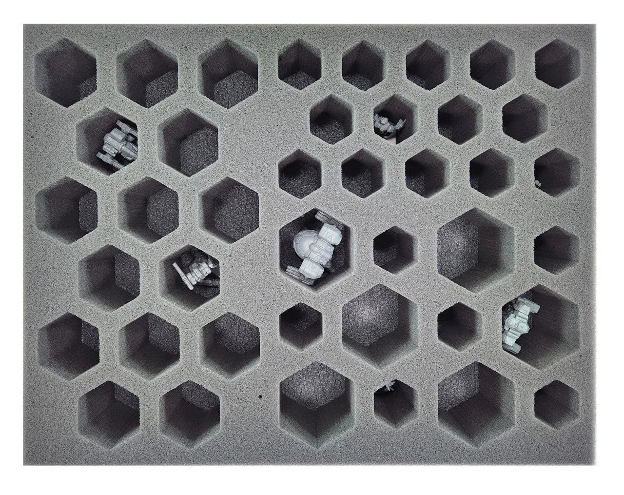 BattleTech 20 Small 15 Medium 6 Large Hex Foam Tray (BFL)