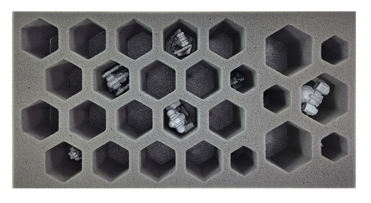 BattleTech 5 Small 18 Medium 3 Large Hex Foam Tray (BFM)