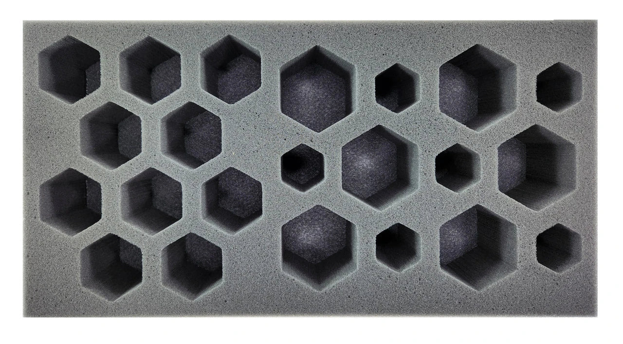 BattleTech 6 Small 10 Medium 6 Large Hex Foam Tray (BFM)