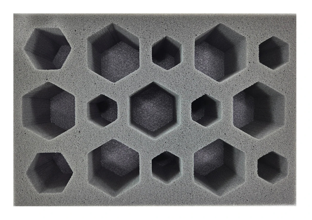 BattleTech 6 Small 2 Medium 7 Large Hex Foam Tray (BFS)