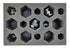 BattleTech 6 Small 2 Medium 7 Large Hex Foam Tray (BFS)