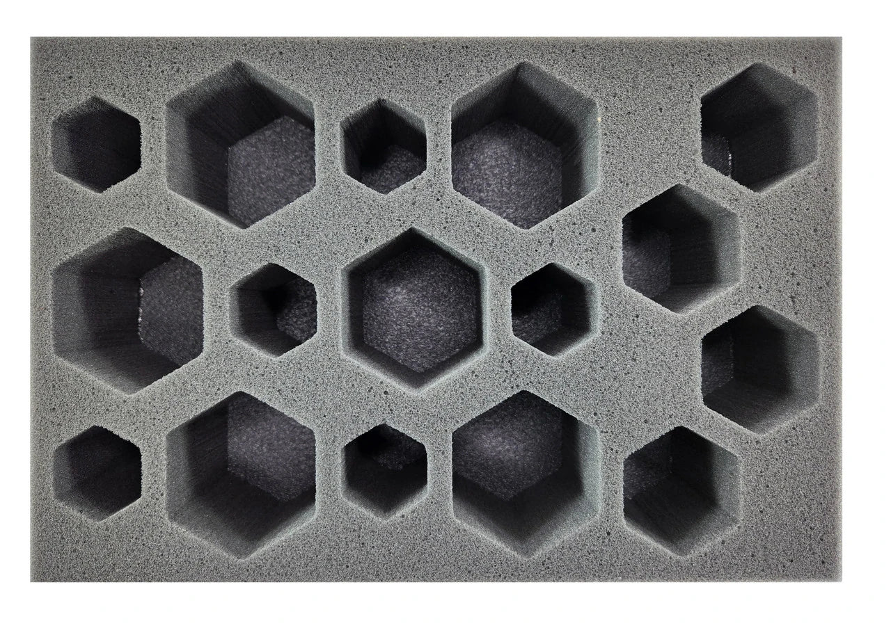 BattleTech 6 Small 4 Medium 6 Large Hex Foam Tray (BFS)