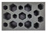BattleTech 6 Small 4 Medium 6 Large Hex Foam Tray (BFS)