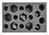 BattleTech 6 Small 4 Medium 6 Large Hex Foam Tray (BFS)