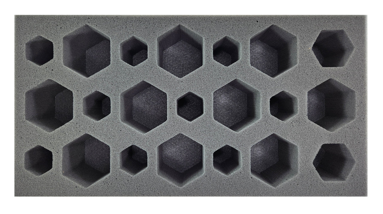 BattleTech 9 Small 2 Medium 10 Large Hex Foam Tray (BFM)