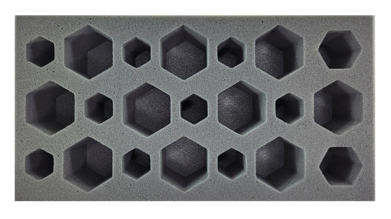 BattleTech 9 Small 2 Medium 10 Large Hex Foam Tray (BFM)