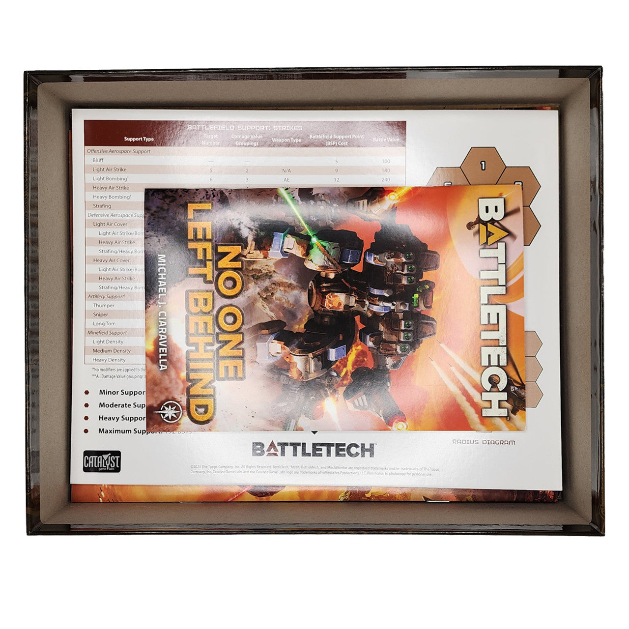 BattleTech Mercenaries Game Box Foam Tray (MIS-2.5)