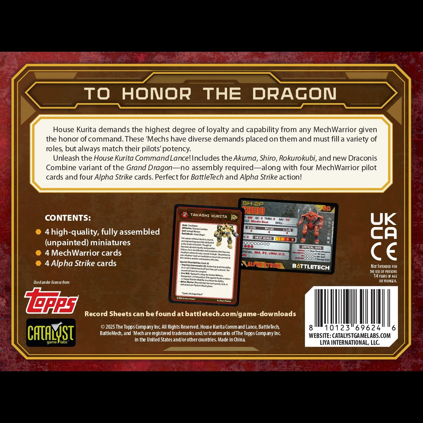 BattleTech: ForcePack: House Kurita Command Lance